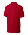 Lehigh Valley IronPigs Cutter & Buck Advantage Eco Tri-Blend Pique Mens Polo Cardinal Red Mannequin Back