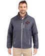 Jacksonville Jumbo Shrimp Cutter & Buck Rainier PrimaLoft® Mens Eco Insulated Full Zip Puffer Jacket Anthracite Melange Front