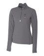 Texas Tech Red Raiders Alumni Cutter & Buck Traverse Stretch Eco Quarter Zip Womens Pullover Elemental Grey Mannequin