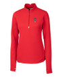 Texas Tech Red Raiders Alumni Cutter & Buck Traverse Stretch Eco Quarter Zip Womens Pullover Red Mannequin