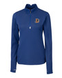 Durham Bulls Cutter & Buck Traverse Stretch Quarter Zip Womens Pullover WH_MANN_HG 1
