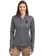 Hillsboro Hops Cutter & Buck Traverse Stretch Eco Quarter Zip Womens Pullover Elemental Grey Front