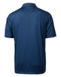 Michigan Wolverines Alumni Cutter & Buck Pike Double Dot Print Stretch Mens Polo Liberty Navy Mannequin Back