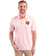 Las Vegas Aviators Cutter & Buck Pike Double Dot Print Stretch Mens Polo College Orange Front