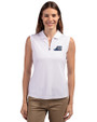 West Michigan Whitecaps Cutter & Buck Forge Stretch Womens Sleeveless Polo White Front