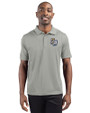 San Antonio Missions Clique Ice Pique Mens Short Sleeve Tech Polo Silver Front