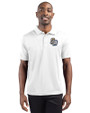 San Antonio Missions Clique Ice Pique Mens Short Sleeve Tech Polo White Front
