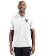 Scranton/Wilkes-Barre RailRiders Clique Ice Pique Mens Short Sleeve Tech Polo White Front