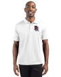 Round Rock Express Clique Ice Pique Mens Short Sleeve Tech Polo White Front