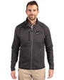 Rocket City Trash Pandas Cutter & Buck Mainsail Sweater-Knit Mens Full Zip Jacket Charcoal Heather Front