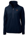 Texas Longhorns Alumni Cutter & Buck Cascade Eco Fleece Womens Pullover Jacket Navy Blue Mannequin