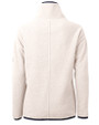 Texas Longhorns Alumni Cutter & Buck Cascade Eco Fleece Womens Pullover Jacket Shell/Navy Blue Mannequin Back
