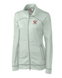 Tacoma Rainiers Clique Helsa Performance Womens Full Zip Knit Jacket Light Grey Mannequin