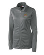 Toledo Mud Hens Clique Helsa Performance Womens Full Zip Knit Jacket Titan Mannequin