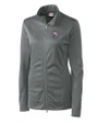 New Hampshire Fisher Cats Clique Helsa Performance Knit Womens Full Zip Titan Mannequin