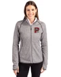 Portland Sea Dogs Cutter & Buck Mainsail Full Zip Hooded Womens Jacket Polished Heather Front