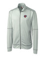 Jacksonville Jumbo Shrimp Clique Helsa Performance Mens Full Zip Knit Jacket Light Grey Mannequin