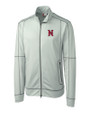 Nashville Sounds Clique Helsa Performance Mens Full Zip Knit Jacket Light Grey Mannequin
