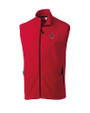 Memphis Redbirds Clique Summit Performance Fleece Full Zip Mens Vest Red Mannequin