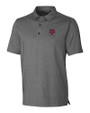 Texas A&M Aggies Alumni Cutter & Buck Forge Heathered Stretch Mens Polo Charcoal Heather Mannequin