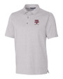 Texas A&M Aggies Alumni Cutter & Buck Forge Heathered Stretch Mens Polo Polished Heather Mannequin