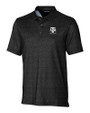 Texas A&M Aggies Alumni Cutter & Buck Pike Micro Floral Print Stretch Mens Polo Black Mannequin
