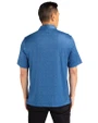 North Carolina Tar Heels Alumni Cutter & Buck Pike Micro Floral Print Stretch Mens Polo Indigo Back