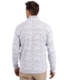 Michigan Wolverines Alumni Cutter & Buck Traverse Stretch Eco Camo Print Quarter Zip Mens Pullover Charcoal Back