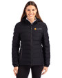 Tennessee Volunteers Alumni Cutter & Buck Mission Ridge Repreve® Eco Insulated Womens Puffer Jacket Black Front