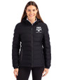 Texas A&M Aggies Alumni Cutter & Buck Mission Ridge Repreve® Eco Insulated Womens Puffer Jacket Black Front