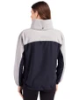 Notre Dame Fighting Irish Cutter & Buck Charter Eco Recycled Womens Anorak Jacket Navy Blue/Polished Back