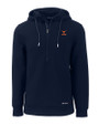 Texas Longhorns Alumni Cutter & Buck Roam Recycled Buttery-Soft Knit Mens Half Zip Hooded Pullover Navy Blue Mannequin