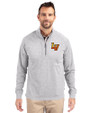 Las Vegas Aviators Cutter & Buck Adapt Eco Knit Heather Mens Big & Tall Quarter Zip Pullover Polished Heather Front