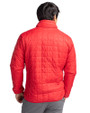 West Michigan Whitecaps Cutter & Buck Rainier PrimaLoft®  Mens Big and Tall Eco Insulated Puffer Jacket Red Back