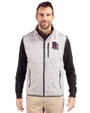 Round Rock Express Cutter & Buck Rainier PrimaLoft® Mens Big and Tall Eco Insulated Full Zip Puffer Vest Polished Medium Gray Front