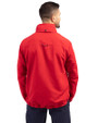 Louisville Bats Cutter & Buck Charter Eco Knit Recycled Big & Tall Full-Zip Jacket Red Back