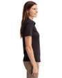 Rocket City Trash Pandas Cutter & Buck Prospect Eco Textured Stretch Recycled Womens Short Sleeve Polo Black Side