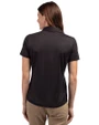 Rocket City Trash Pandas Cutter & Buck Prospect Eco Textured Stretch Recycled Womens Short Sleeve Polo Black Back