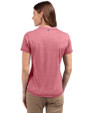 Round Rock Express Cutter & Buck Forge Eco Heathered Stretch Womens Blade Top Cardinal Red Heather Back