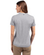 Round Rock Express Cutter & Buck Forge Eco Heathered Stretch Womens Blade Top Polished Heather Back