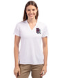 Round Rock Express Cutter & Buck Forge Eco Heathered Stretch Womens Blade Top White Front