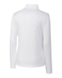 Toledo Mud Hens Clique Spin Eco Performance Half Zip Womens Pullover White Mannequin Back