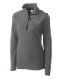 Lansing Lugnuts Clique Summit Performance Fleece Half Zip Womens Pullover Jacket Grey Mannequin