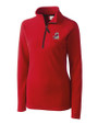 Springfield Cardinals Clique Summit Performance Fleece Half Zip Womens Pullover Jacket Red Mannequin