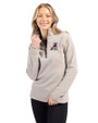 Springfield Cardinals Clique Summit Performance Fleece Half Zip Womens Pullover Jacket Silver Front