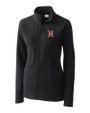 Nashville Sounds Clique Summit Performance Fleece Full Zip Womens Jacket Charcoal Mannequin