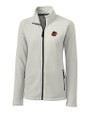 Rochester Red Wings Clique Summit Performance Fleece Full Zip Womens Jacket Silver Mannequin