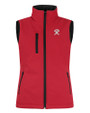Tacoma Rainiers Clique Equinox Insulated Softshell Womens Full Zip Vest Red Mannequin