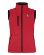 New Hampshire Fisher Cats Clique Equinox Insulated Womens Softshell Vest Red Mannequin