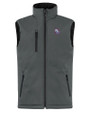 New Hampshire Fisher Cats Clique Equinox Insulated Softshell Mens Full Zip Vest Pure Slate Mannequin